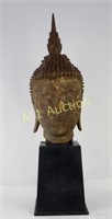 Southeast Asian Cast Iron Buddha Head