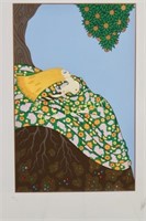Erte, Limited Edition Serigraph "Earth"