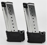Lot of Two Springfield XDS 9MM Magazines 9 RD
