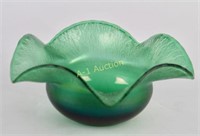 L. C. Tiffany Green Flared Bowl