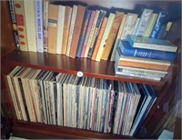 BOOKS AND COLLECTION OF AMERICAN FOLK MUSIC ETC