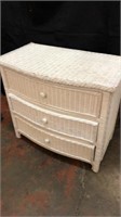 Wicker Chest Of 3 Drawers