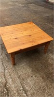 Square Pine Coffee Table