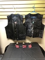 Two Leather Vests