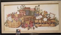 Wood Framed Picture 22"W