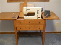 Bernina Sewing Machine & Cabinet