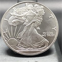 SILVER WALKING LIBERTY ONE OUNCE ROUND