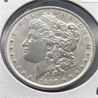 1890 MORGAN SILVER DOLLAR - BU