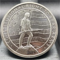 SILVER "RIGHT TO BEAR ARMS" ONE OUNCE ROUND