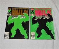 (2) COMIC BOOKS #377 HULK 2 Cover Variants