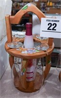 Cool wine glassholder w/ bottle of fizzy wine