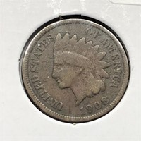 1908 INDIAN CENT - EF CONDITION