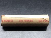 ROLL OF #50 "S" WHEAT CENTS - MIXED DATES