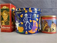 3 NICE TIN CANS 1 VINTAGE