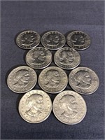 10- 1979 SUSAN B ANTHONY DOLLAR COINS