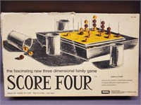 VINTAGE 1971 SCORE FOUR FAMILY GAME ALL PIECES