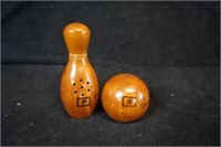 Bowling Ball and Pin Salt and Pepper Shaker Set