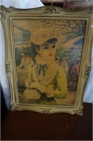 Vintage Plastic Frame with Girl Picture