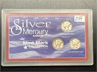 MERCURY DIME  COLLECTION: MINT MARKS