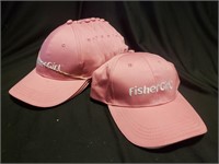 (9) PINK FISHER GIRL SNAP BACK BALL CAPS
