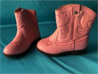 GIRLS TODDLER SIZE 5 PINK HEALTHTEX COWGIRL BOOTS