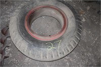 10.00-20 tire on rim, full