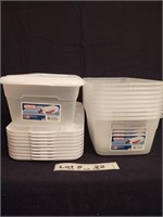 STERILITE CONTAINERS WITH LIDS- QTY 10