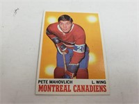 1970-71 TOPPS PETE MAHOVLICH HOCKEY CARD