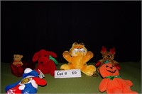 ASSORT STUFFED TOYS - GARFIELS & 2002 WINTER OLYMP