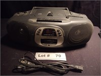 COMPACT CD PLAYER, RADIO, CASSETTE RECORDER