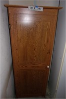 WOODEN CABINET WITH CONTENTS