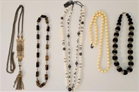 Vintage Costume Jewelry Necklace Lot (5 pcs)