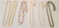 Vintage Costume Jewelry Necklace Lot (6 pcs)