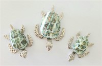 Turtle Figurines - Mommy with Babies (3 pcs)