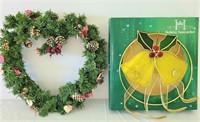 Holiday Suncatcher & Wreath Heart