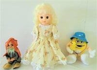 Vintage Doll, M&M Guy, Disney Character
