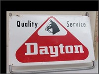 COUNTER TOP TIN DAYTON TIRE ADVERTISING