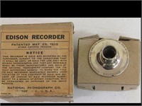 EDISON RECORDER HEAD WITH ORIGINAL BOX