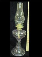 ANTIQUE KEROSINE LAMP TURNING PURPLE W/ AGE
