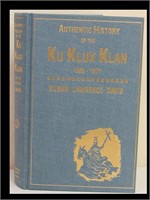 1924  "AUTHENTIC HISTORY OF THE KU KLUX KLAN 1865