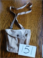 WWI WWII MEAT TIN POUCH WITH ADDED STRAP