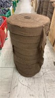 10 Rolls Earth Brown Burlap Strips New