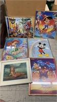 9 Each Disney Pictures W/Frames