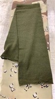 2 Boxes OD Green Wool Scarves 100 Per Used