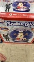 Airblown Inflatable Snow Globe Lights Up 6 Ft