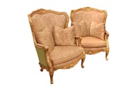 PR. FRENCH STYLE RANDALL TYSINGER ARM CHAIRS
