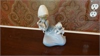 Lladro Girl w Animals Figurine