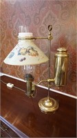 German Student Lamp Co. Brass Student Lamp