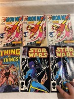 Vintage Marvel Comic Book Lot Iron Man Star Wars