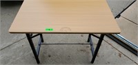 Collapsible wood work table
 40" L × 24" W ×